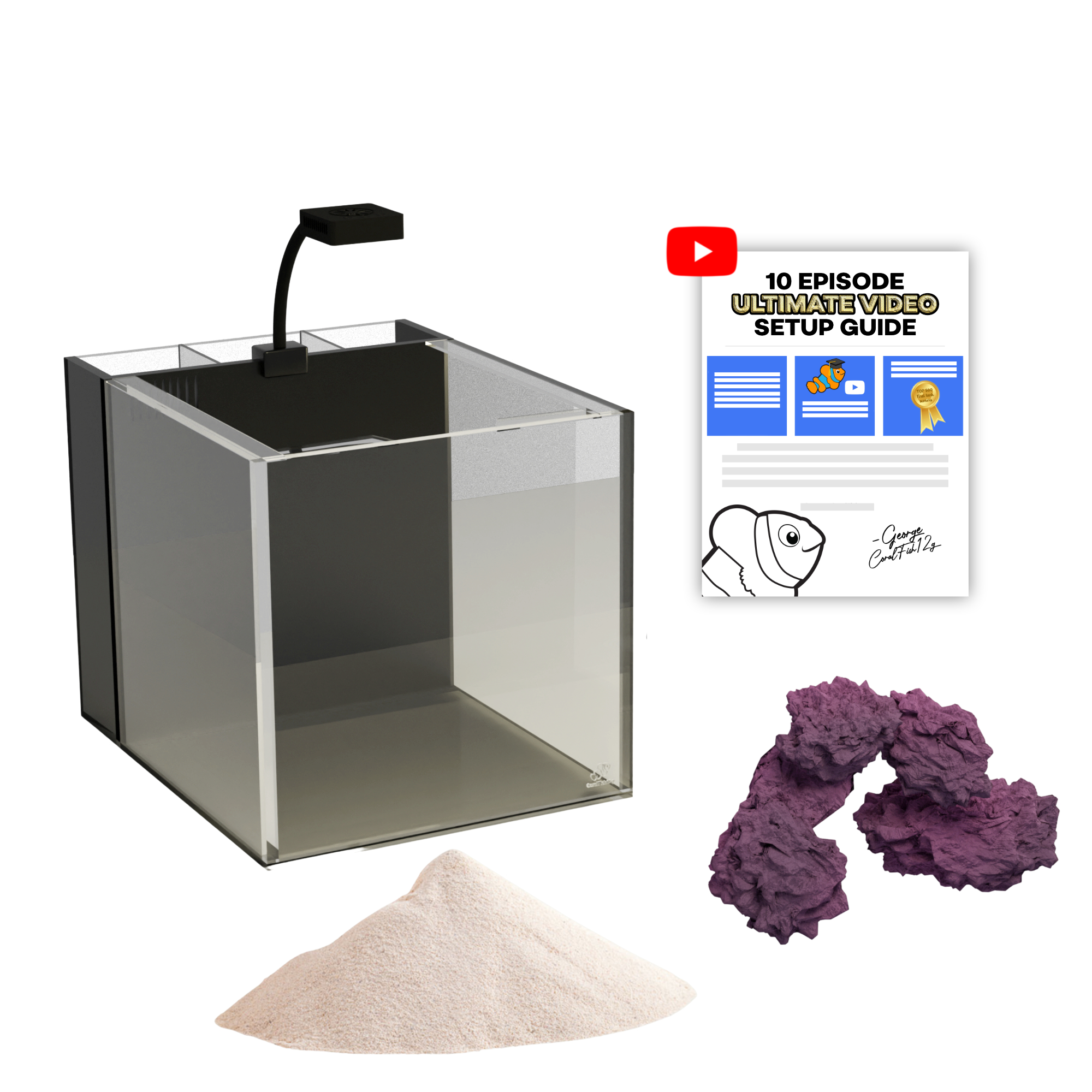 Beginner Saltwater Aquarium Kit 15 Gallon Setup – CoralFish12g