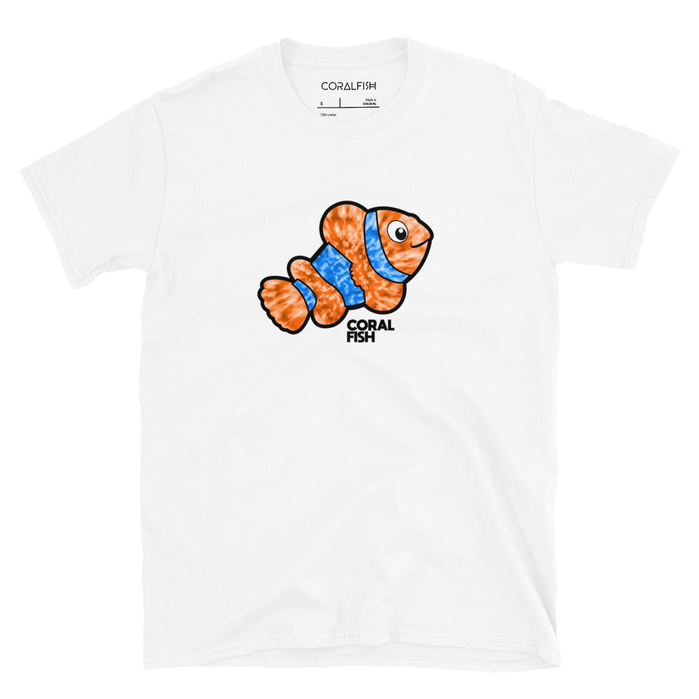 CoralFish Tie-Dye White T-Shirt